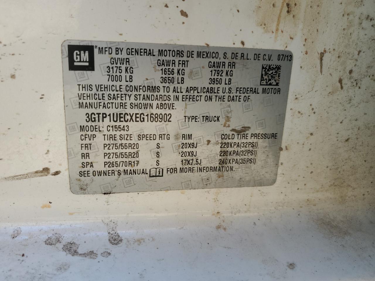 2014 GMC Sierra C1500 Sle VIN: 3GTP1UECXEG168902 Lot: 81196825