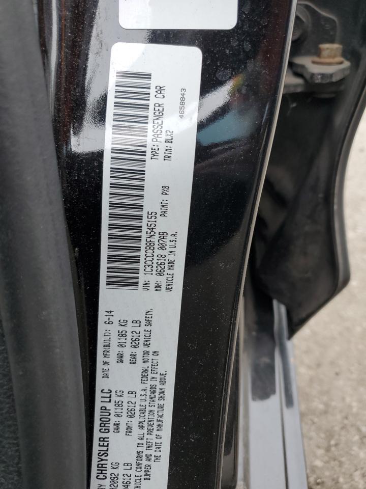 2015 Chrysler 200 C VIN: 1C3CCCCB8FN545155 Lot: 80322635