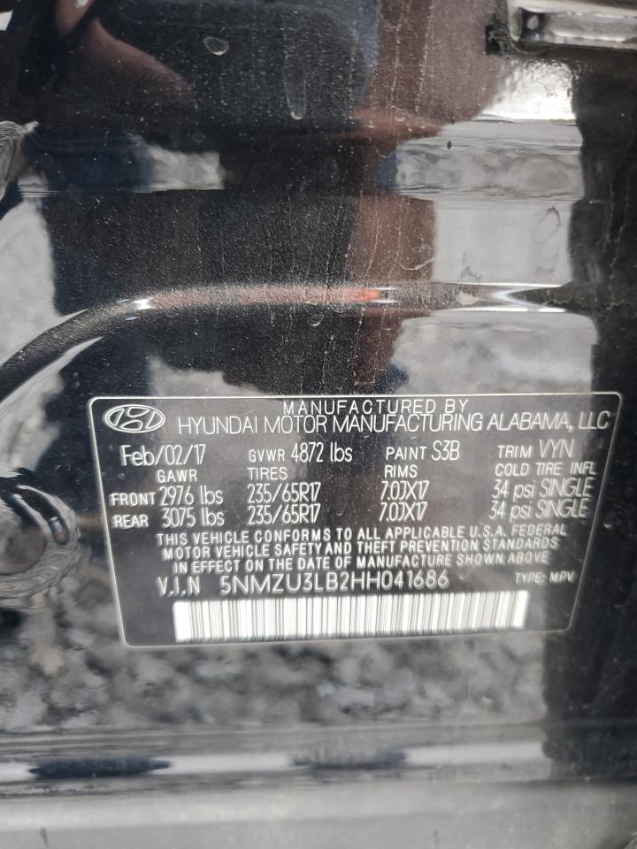 2017 Hyundai Santa Fe Sport VIN: 5NMZU3LB2HH041686 Lot: 84218665