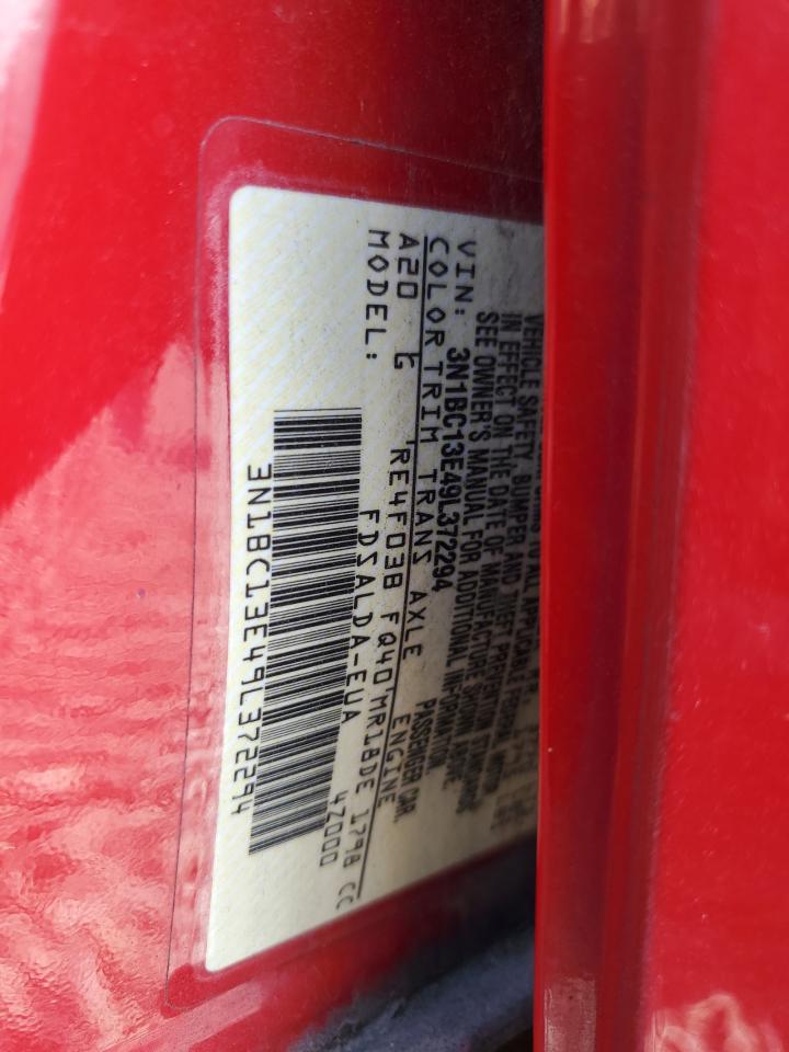 2009 Nissan Versa S VIN: 3N1BC13E49L372294 Lot: 71624355