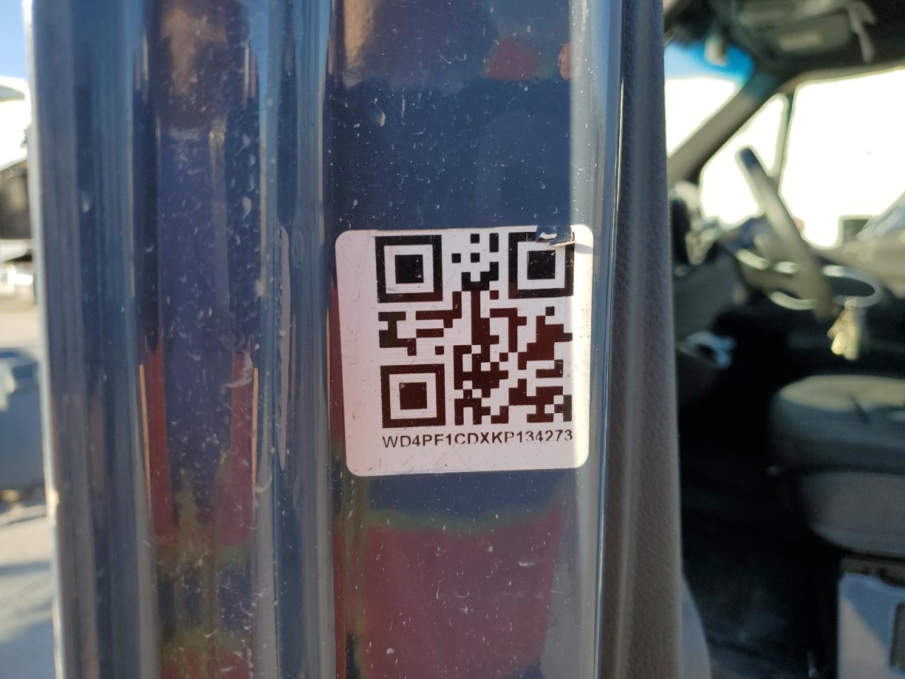 2019 Mercedes-Benz Sprinter 2500/3500 VIN: WD4PF1CDXKP134273 Lot: 80581185