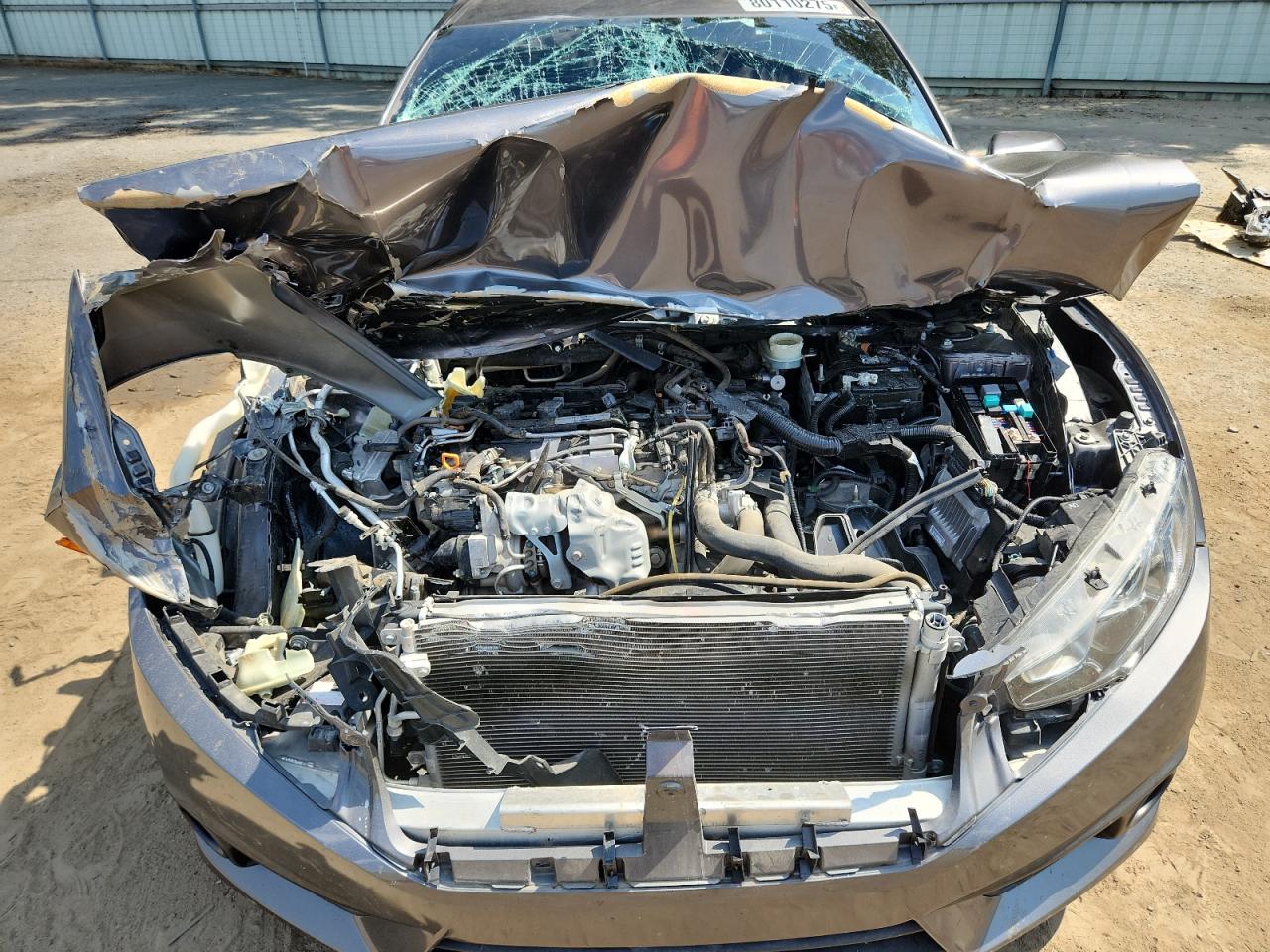 2018 Honda Civic Ex VIN: JHMFC1F80JX000589 Lot: 80110275