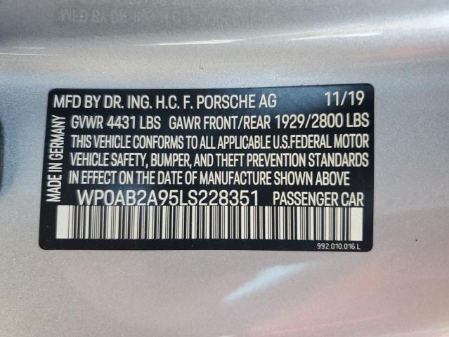 2020 PORSCHE 911 CARRERA S  