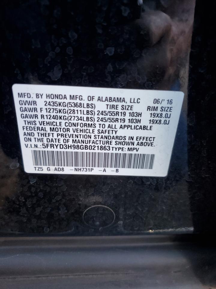 Фото: 5FRYD3H98GB021863