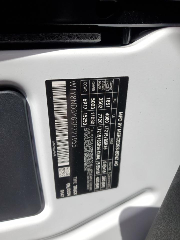 2024 Mercedes-Benz Sprinter 3500 VIN: W1Y8ND3Y8RP721955 Lot: 68947445