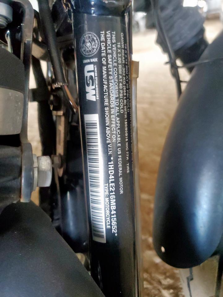 2021 Harley-Davidson Xl883 N VIN: 1HD4LE216MB415652 Lot: 80847965