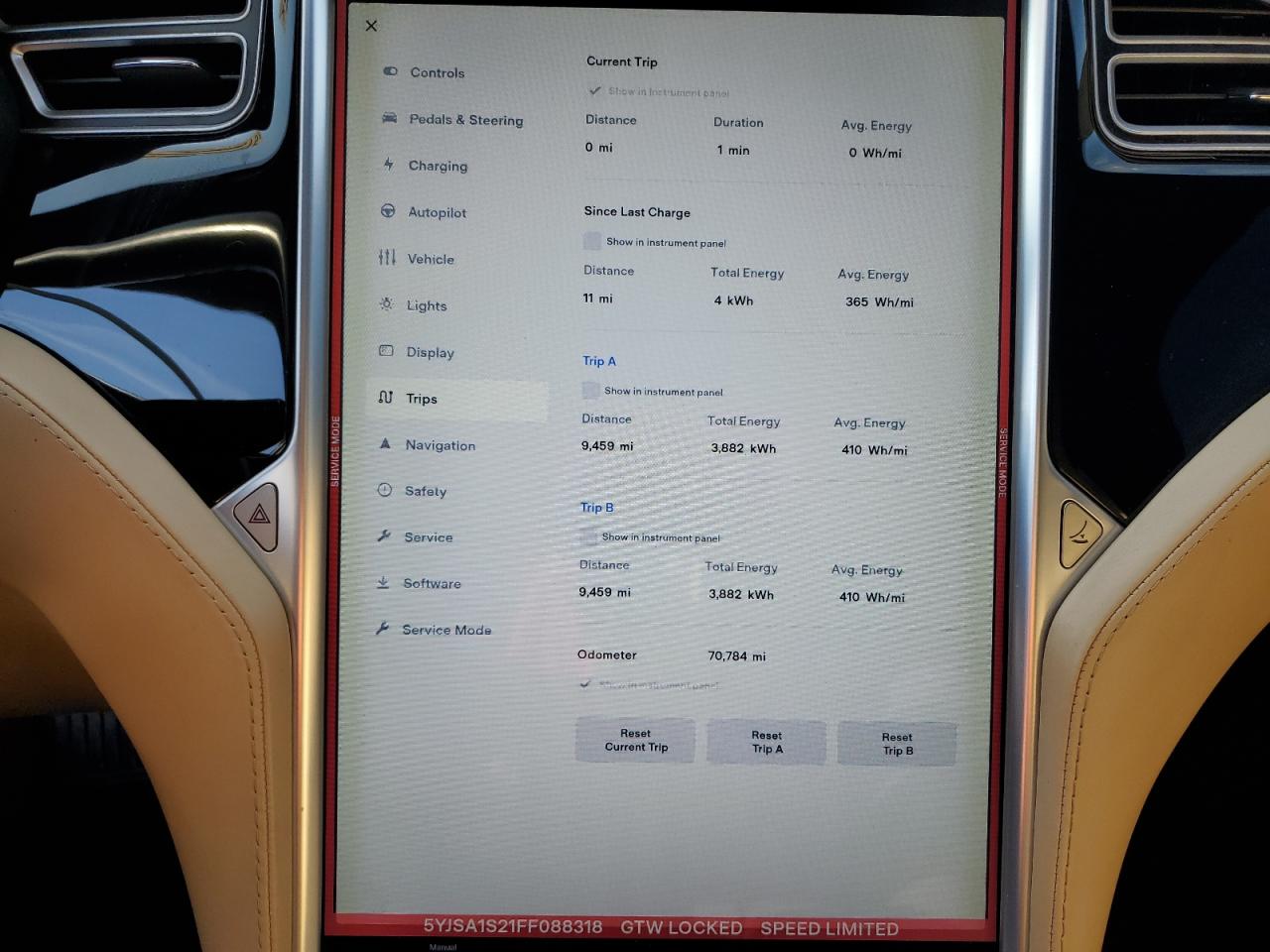 2015 Tesla Model S 70D VIN: 5YJSA1S21FF088318 Lot: 80655475