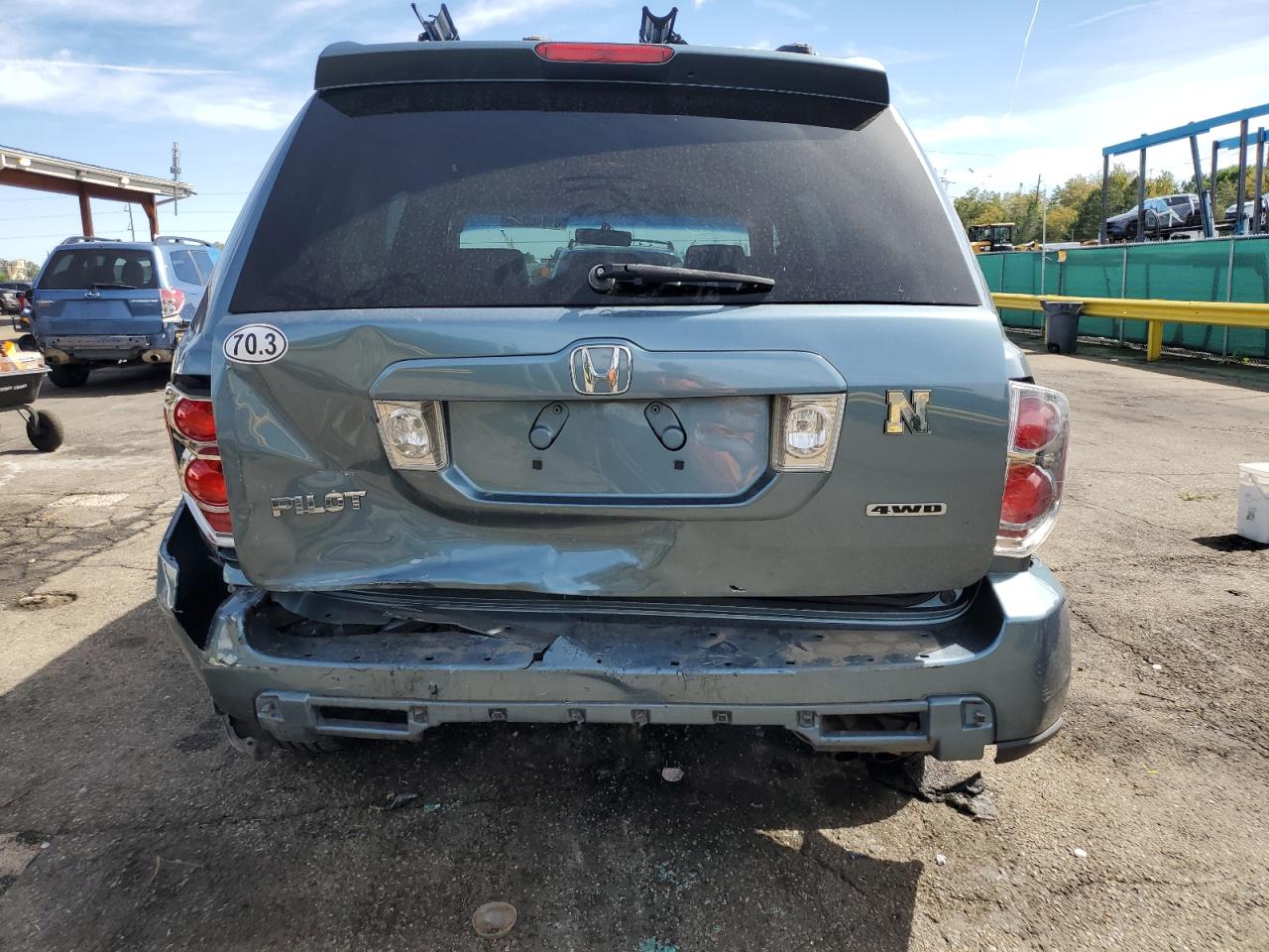 2007 Honda Pilot Exl VIN: 2HKYF18697H535096 Lot: 81346615