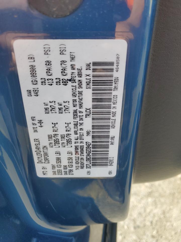 2004 Dodge Ram 3500 St VIN: 3D7LU38C04G239427 Lot: 81480305