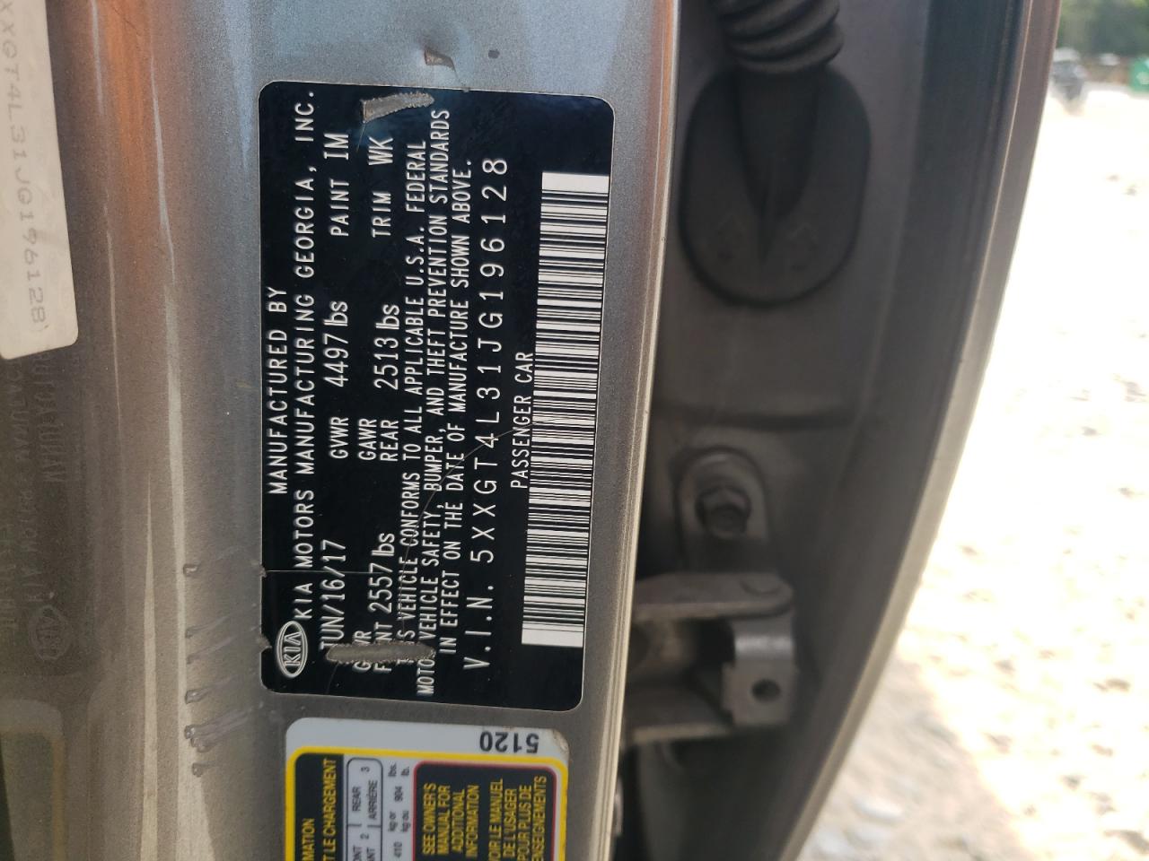 2018 Kia Optima Lx VIN: 5XXGT4L31JG196128 Lot: 71420335