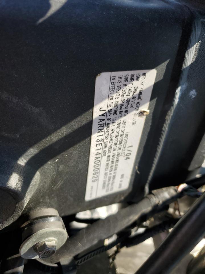 2004 Yamaha Yzfr1 VIN: JYARN13E14A000929 Lot: 81544745