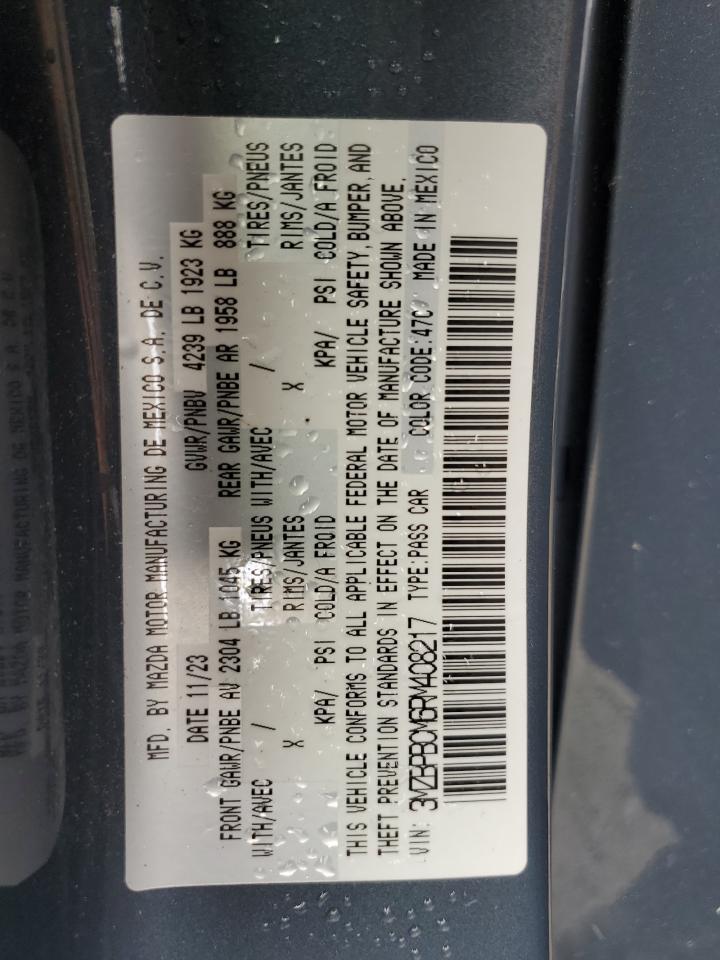 2024 Mazda 3 Preferred VIN: 3MZBPBCM6RM408217 Lot: 81159455
