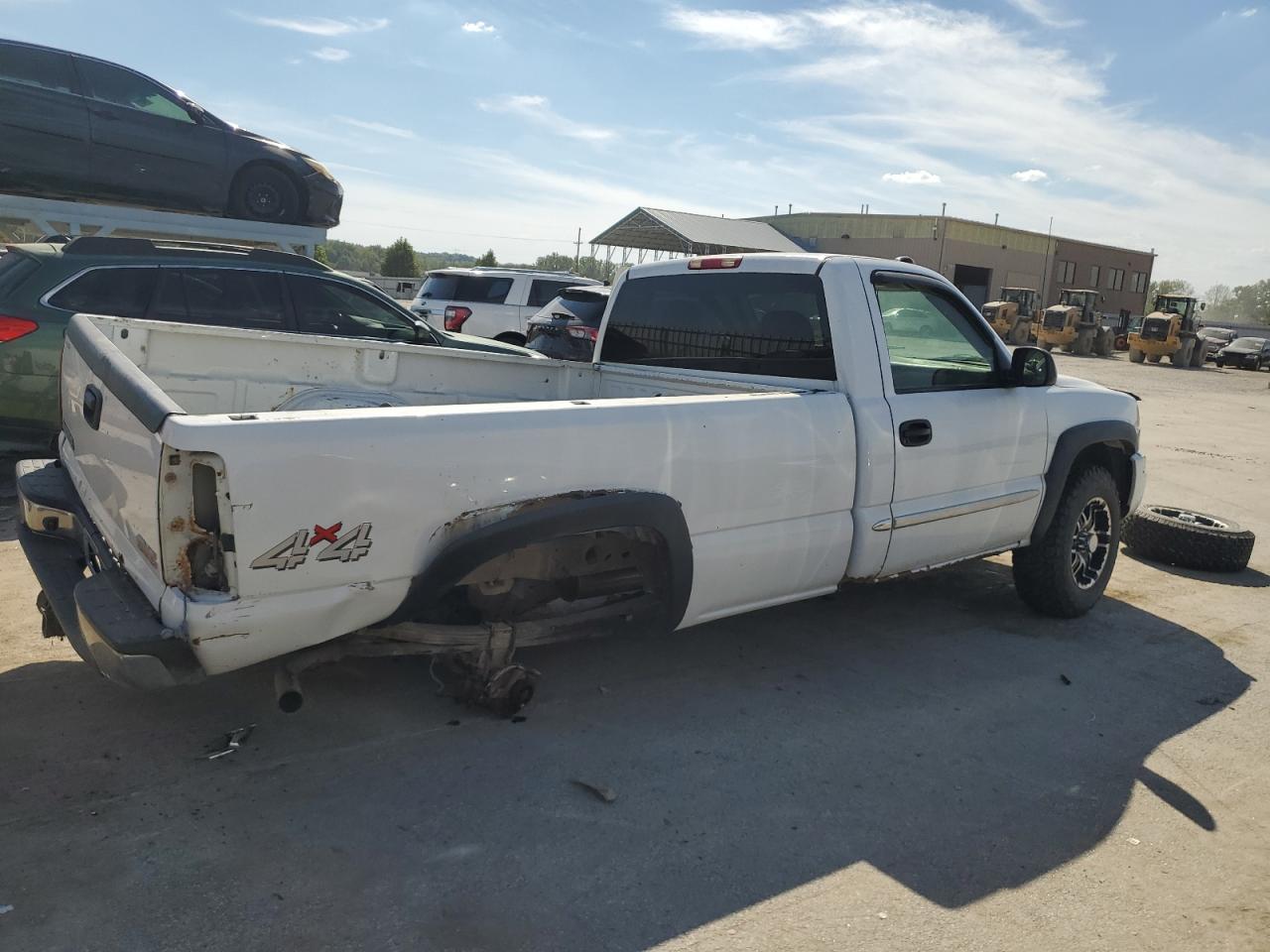 2003 GMC New Sierra K1500 white pickup gas 1GTEK14T23Z202834 photo #4