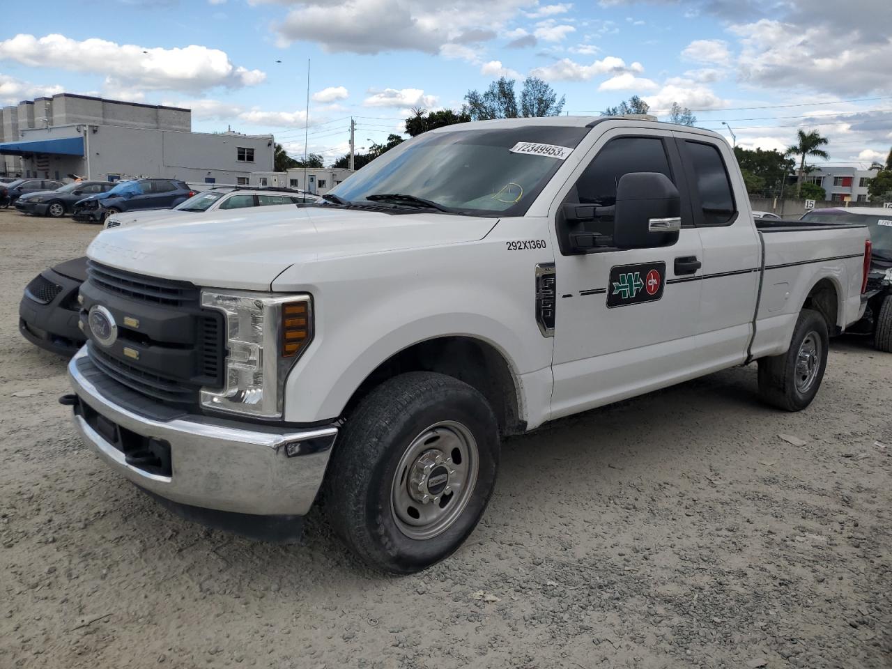 2019 Ford F250 Super Duty VIN: 1FT7X2A60KEC91808 Lot: 72349953