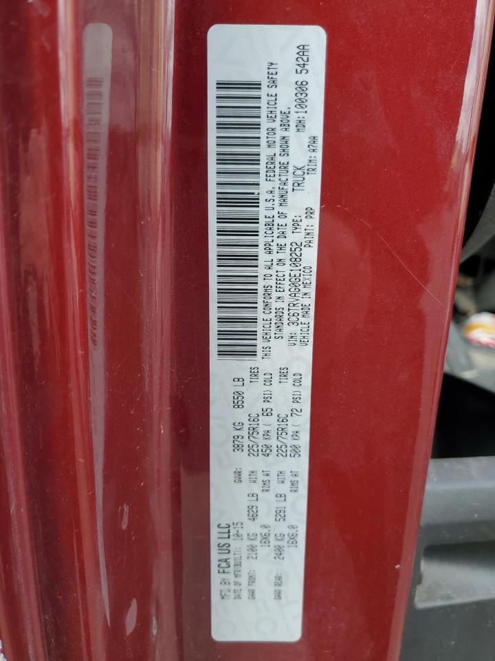 2016 Ram Promaster 1500 1500 Standard VIN: 3C6TRVAG0GE108252 Lot: 41434155