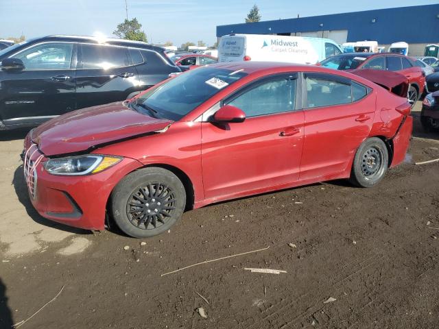 Sedans HYUNDAI ELANTRA 2017 Czerwony