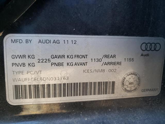 2013 AUDI A4 PREMIUM PLUS  