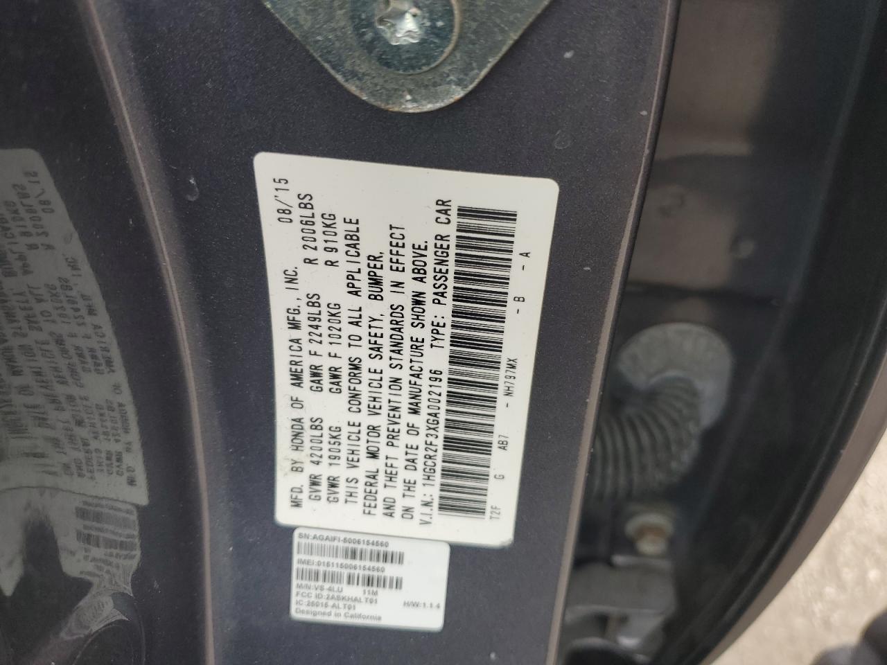 2016 Honda Accord - Image 12