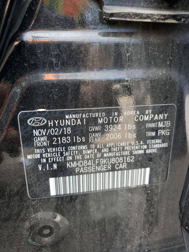 KMHD84LF9KU808162 2019 Hyundai Elantra Sel