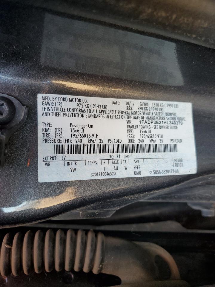 1FADP3E21HL348379 2017 Ford Focus S