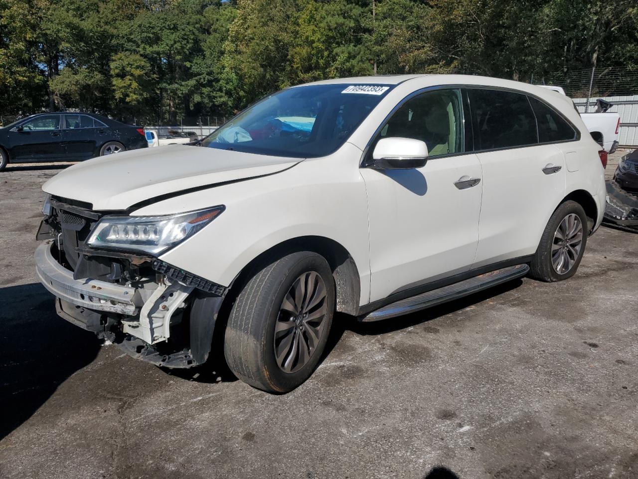 2014 Acura Mdx Technology VIN: 5FRYD4H42EB012258 Lot: 70942393