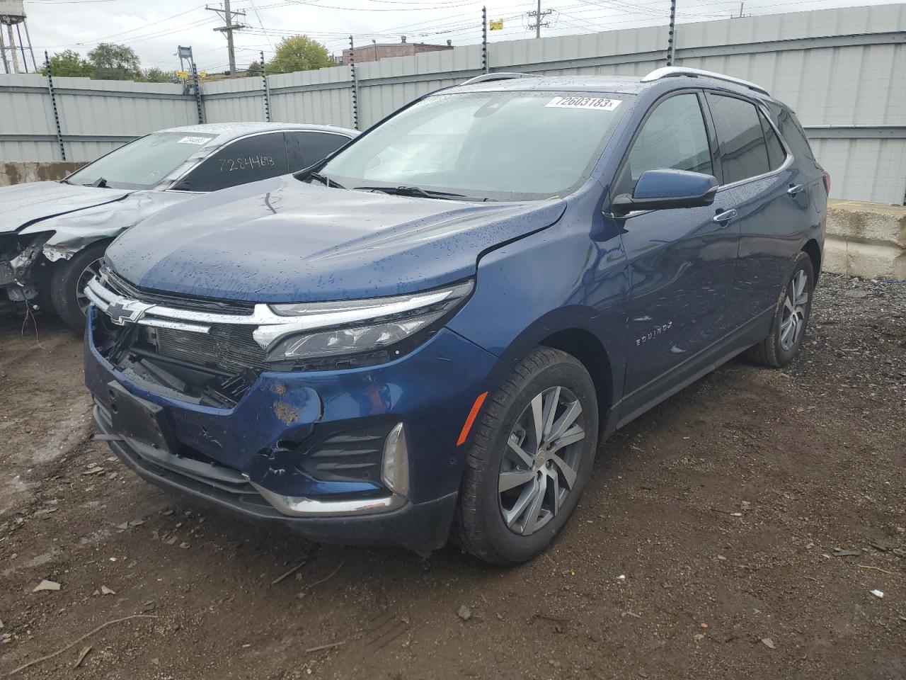 2022 Chevrolet Equinox Premier VIN: 3GNAXNEV2NS224587 Lot: 72603183