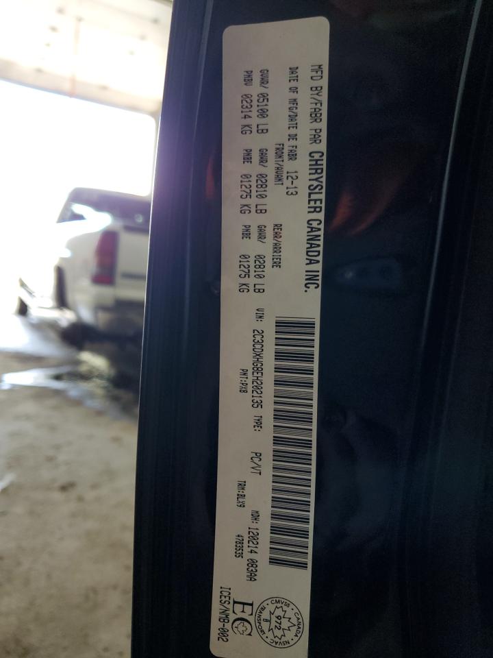 2C3CDXHG8EH202135 2014 Dodge Charger Sxt