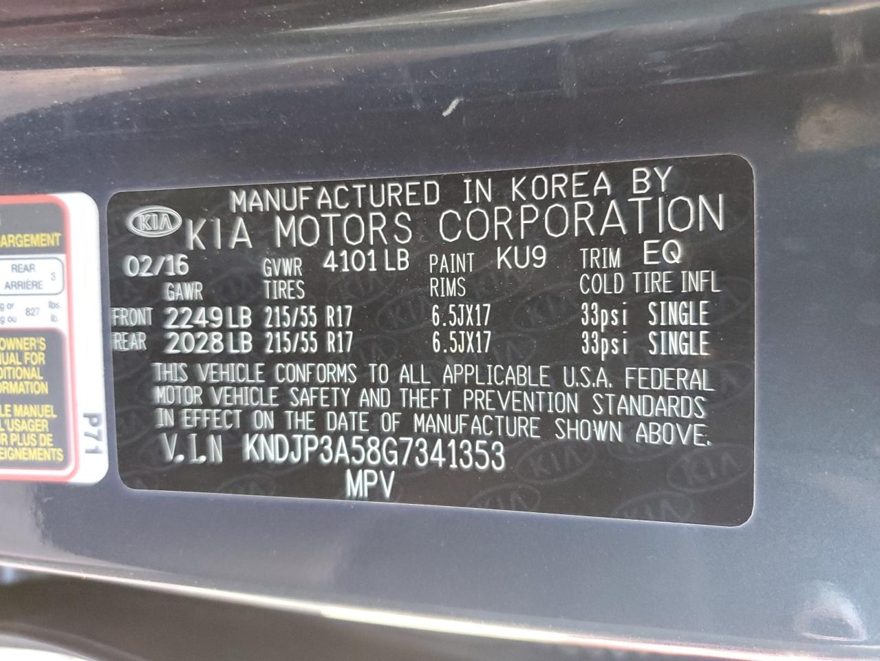 KNDJP3A58G7341353 2016 Kia Soul +