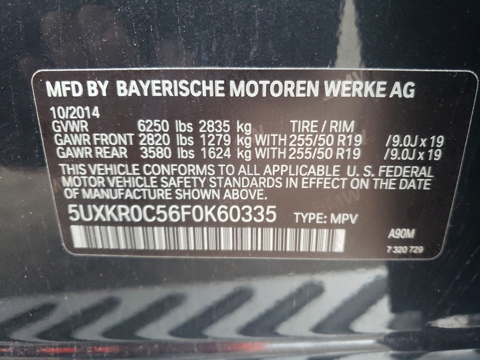 5UXKR0C56F0K60335 2015 BMW X5 xDrive35I