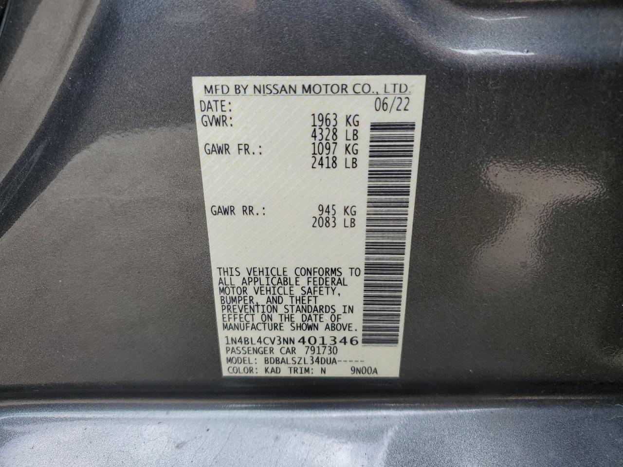 2022 Nissan Altima - Image 12