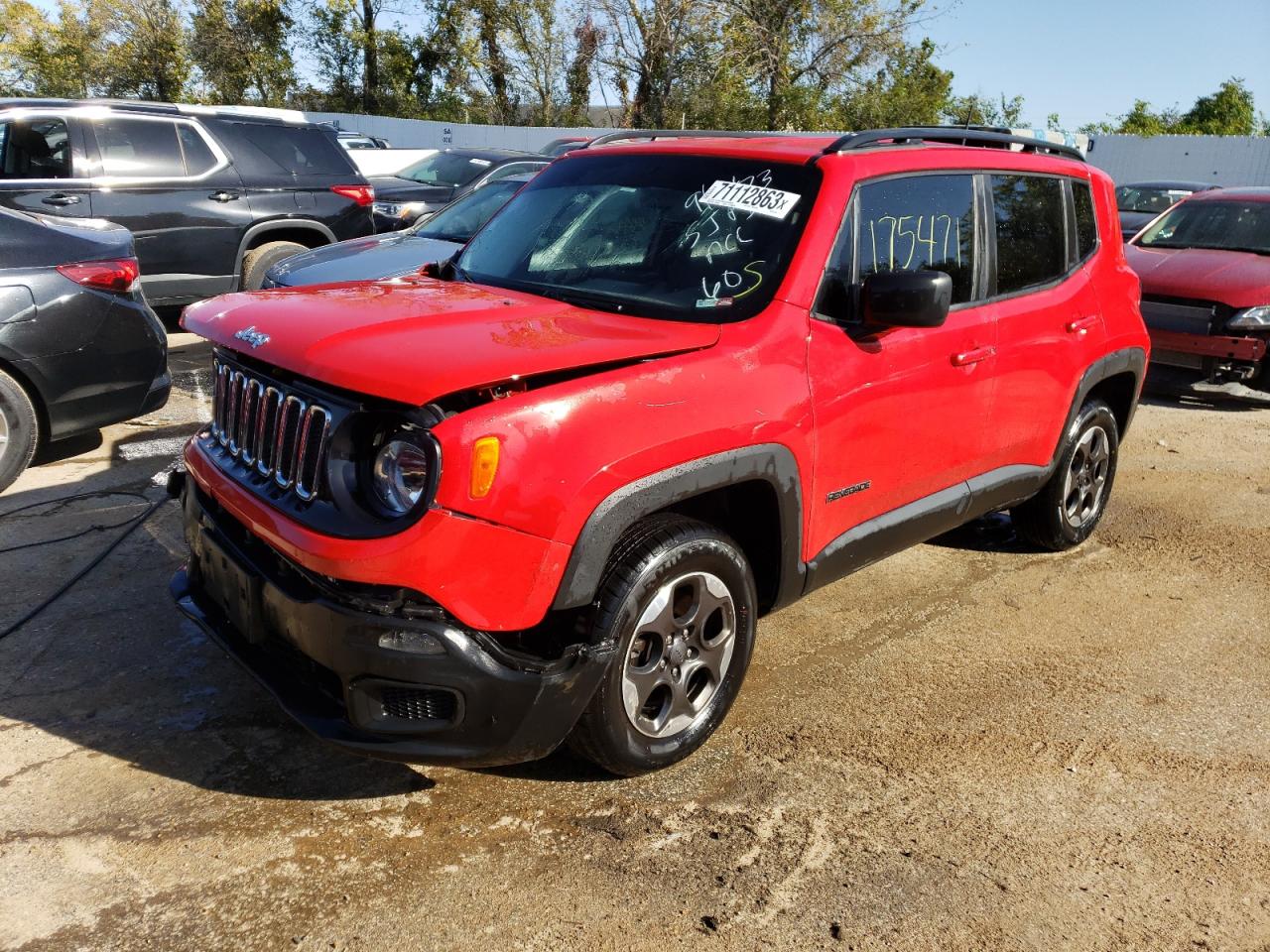 2017 Jeep Renegade Sport VIN: ZACCJBABXHPG38722 Lot: 71112863