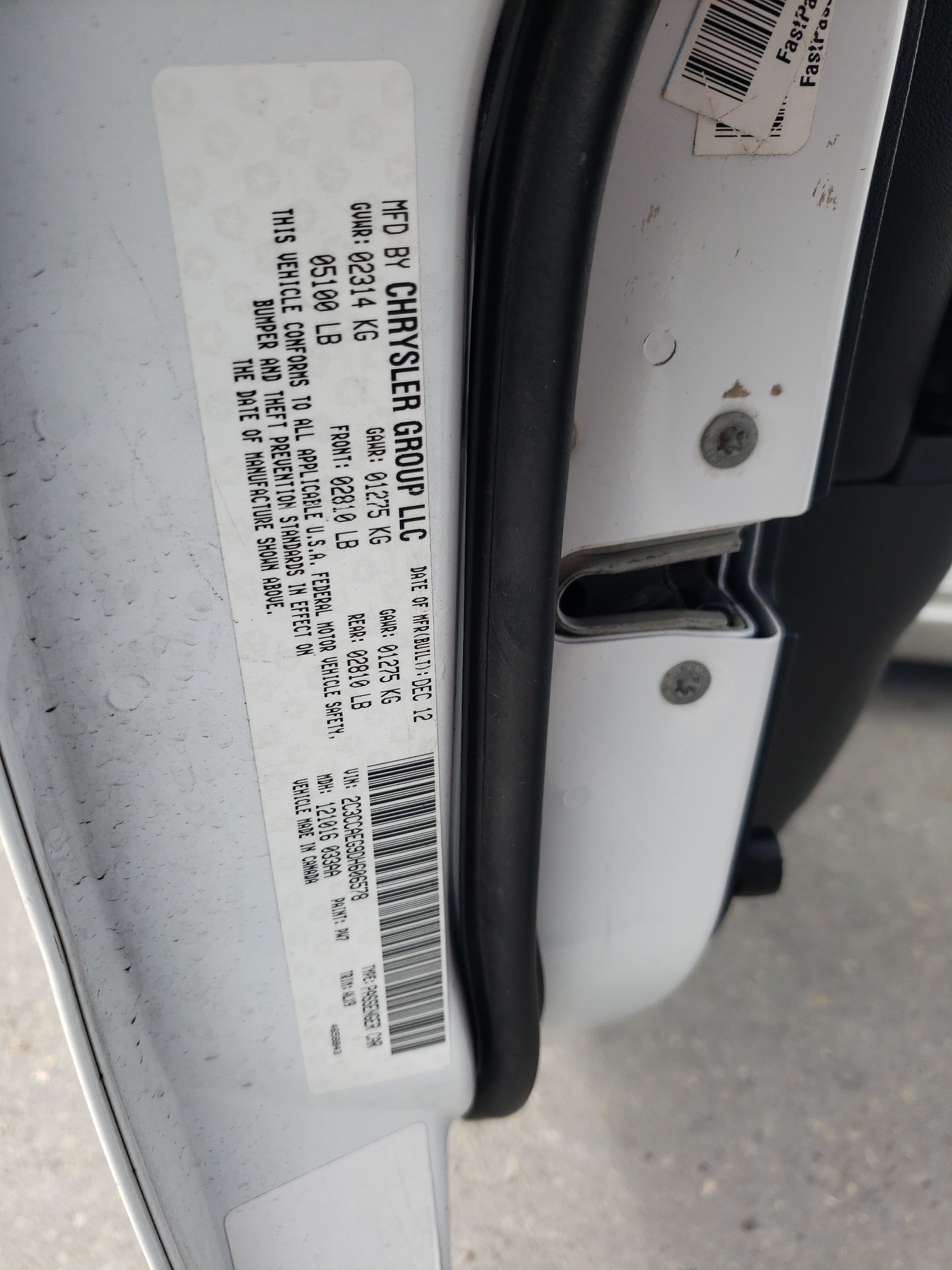 2C3CCAEG9DH606578 2013 Chrysler 300C