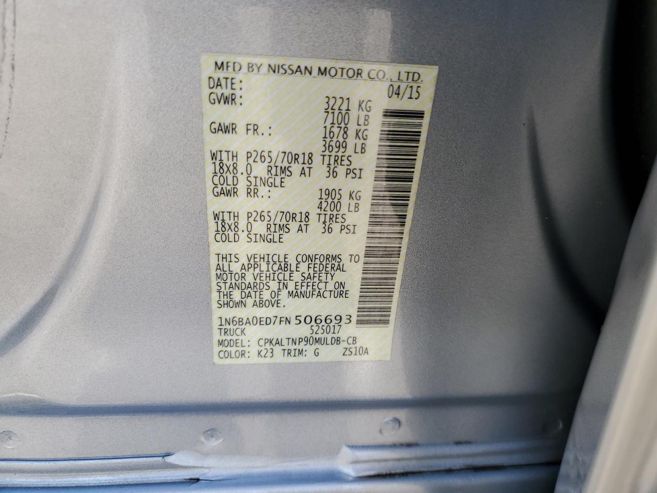 2015 Nissan Titan - Image 14