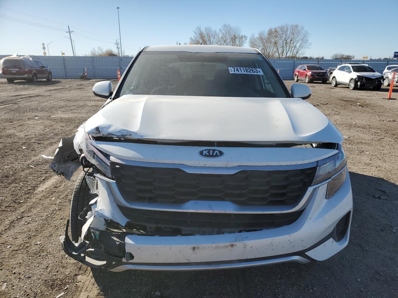 2021 Kia Seltos Lx VIN: KNDEPCAAXM7107743 Lot: 74118263