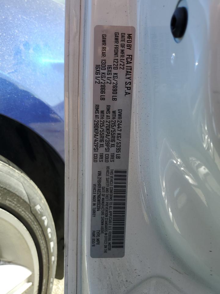 2022 Ram Promaster City Tradesman VIN: ZFBHRFAB2N6W19394 Lot: 68292293