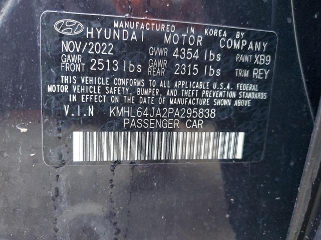 2023 HYUNDAI SONATA SEL KMHL64JA2PA295838  72782443