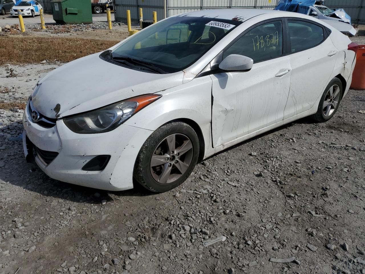 2013 Hyundai Elantra Gls white null gas 5NPDH4AE5DH302095 photo #1