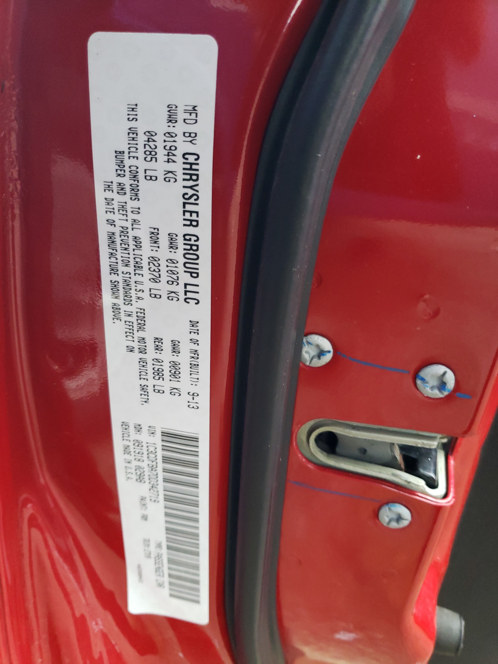 1C3CDFBA7DD342719 2013 Dodge Dart Sxt