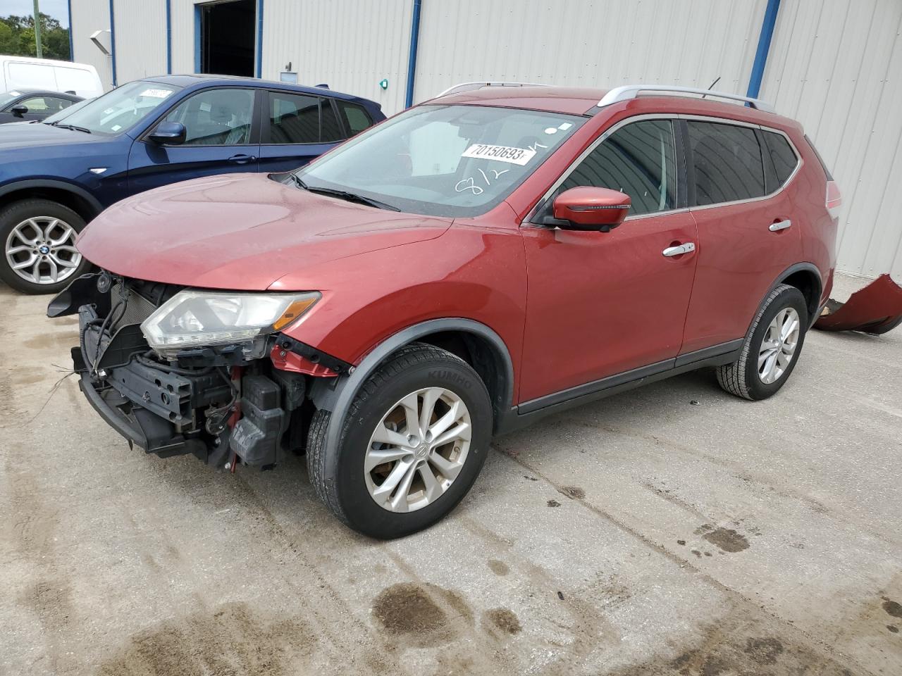 2016 Nissan Rogue S VIN: KNMAT2MVXGP634852 Lot: 70150693