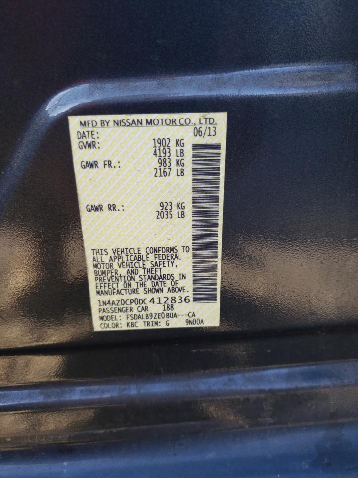 1N4AZ0CP0DC412836 2013 Nissan Leaf S