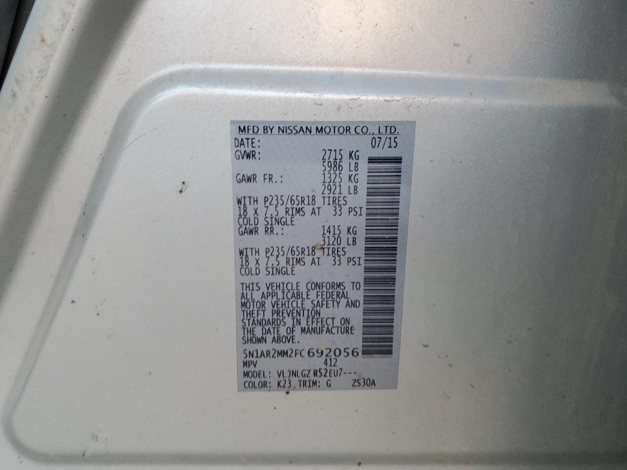2015 Nissan Pathfinder - Image 13