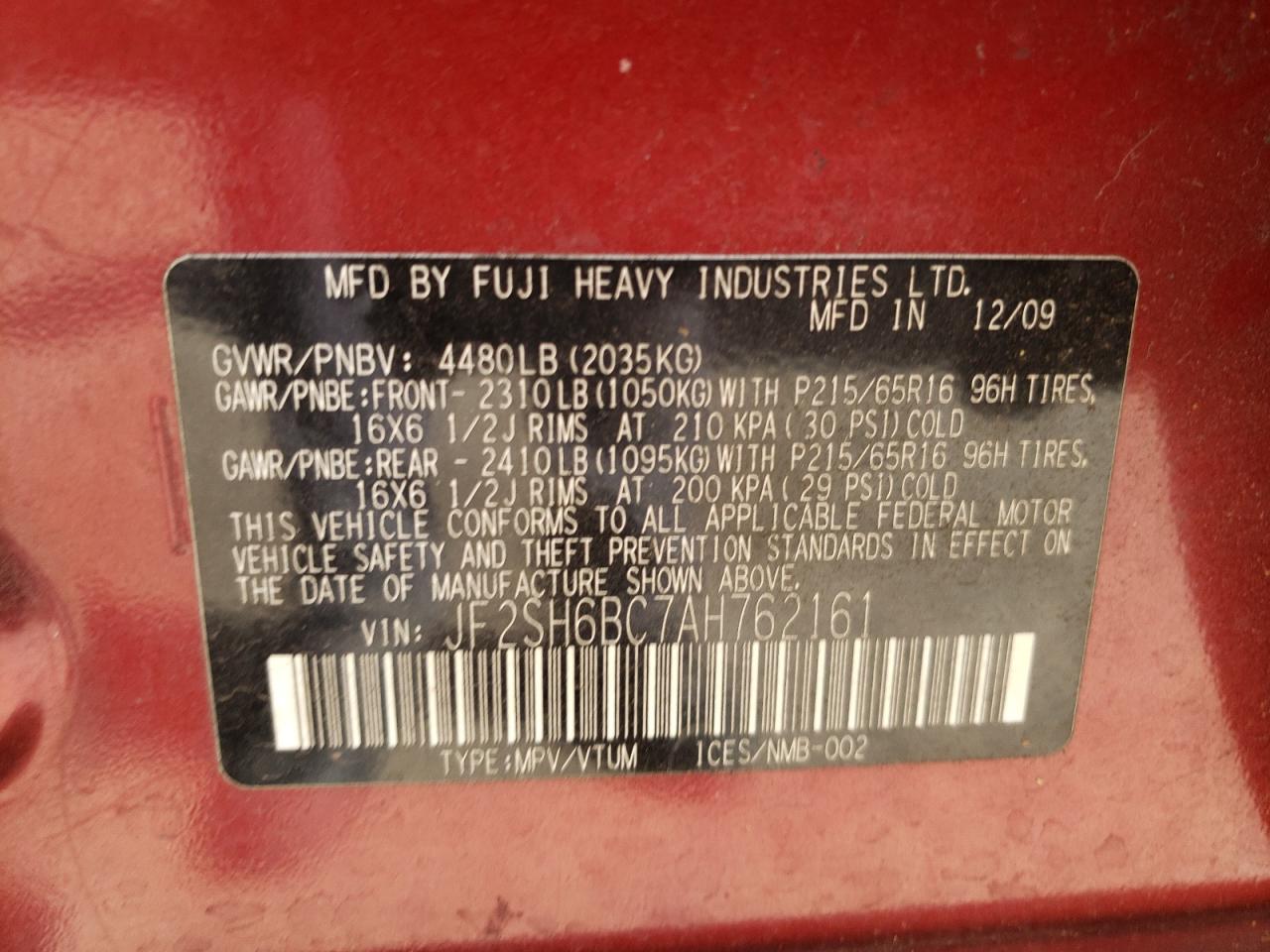 2010 Subaru Forester - Image 12