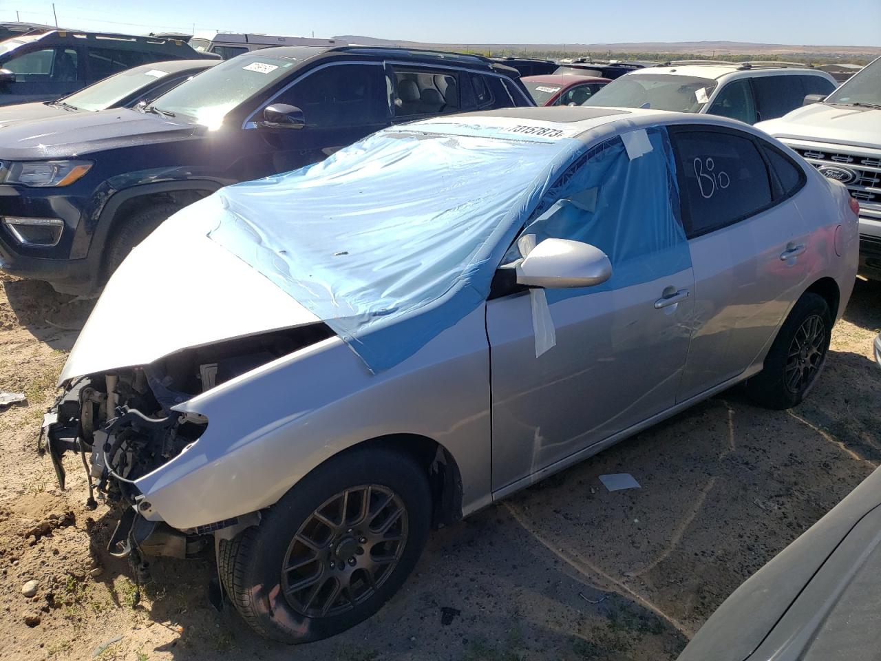 2010 Hyundai Elantra Blue na sprzedaż w Anthony, TX - Front End