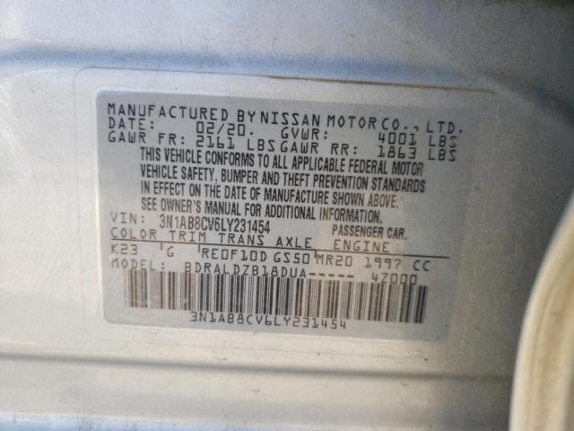 3N1AB8CV6LY231454 Nissan Sentra SV 12