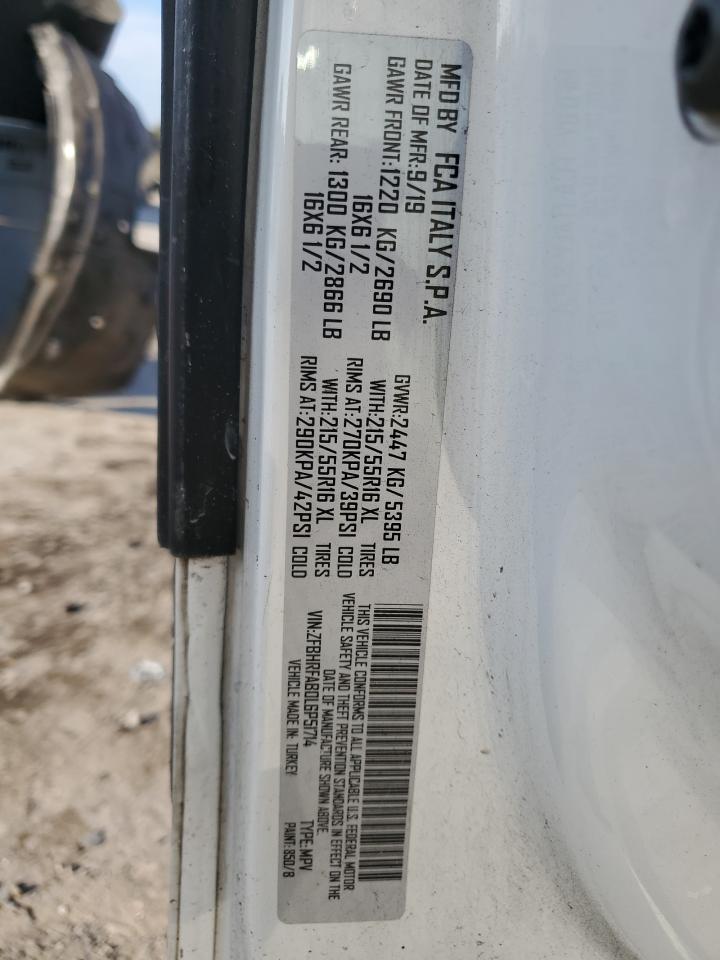 2020 Ram Promaster City VIN: ZFBHRFAB0L6P51714 Lot: 78495064