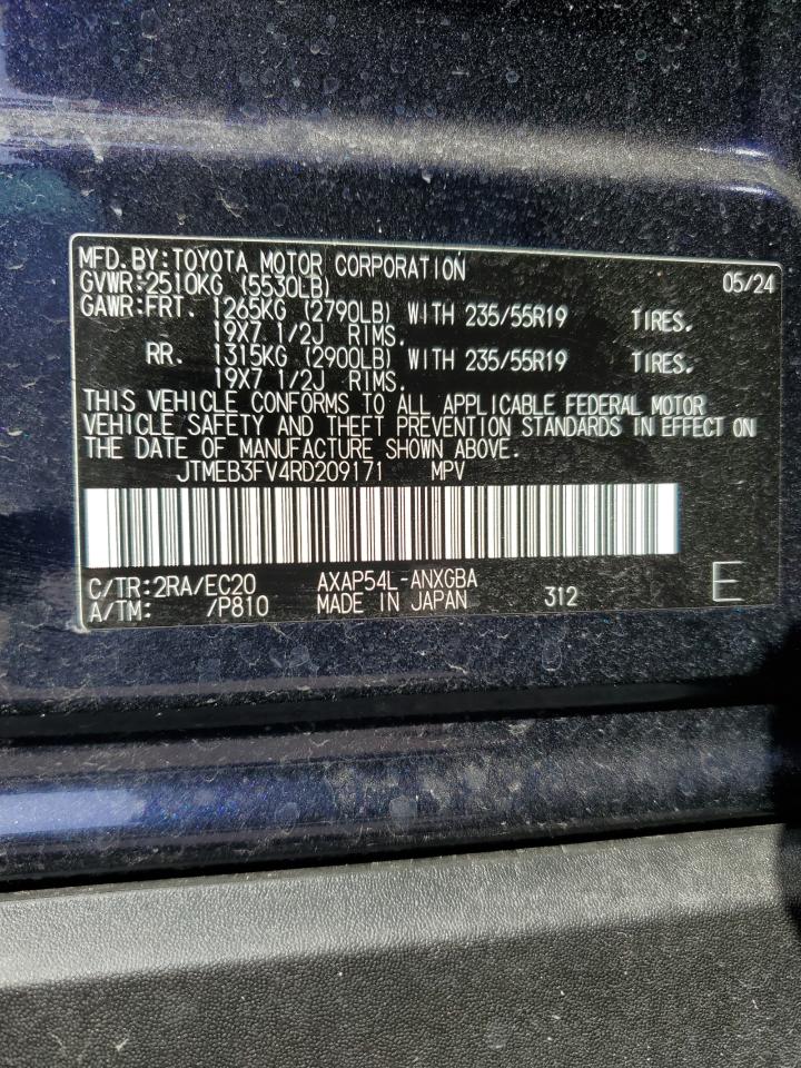 JTMEB3FV4RD209171 2024 Toyota Rav4 Prime Xse