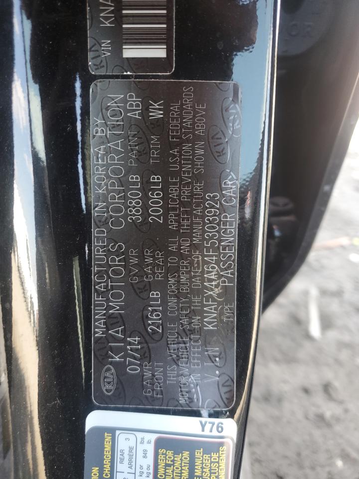 KNAFX4A64F5303923 2015 KIA FORTE - Image 12