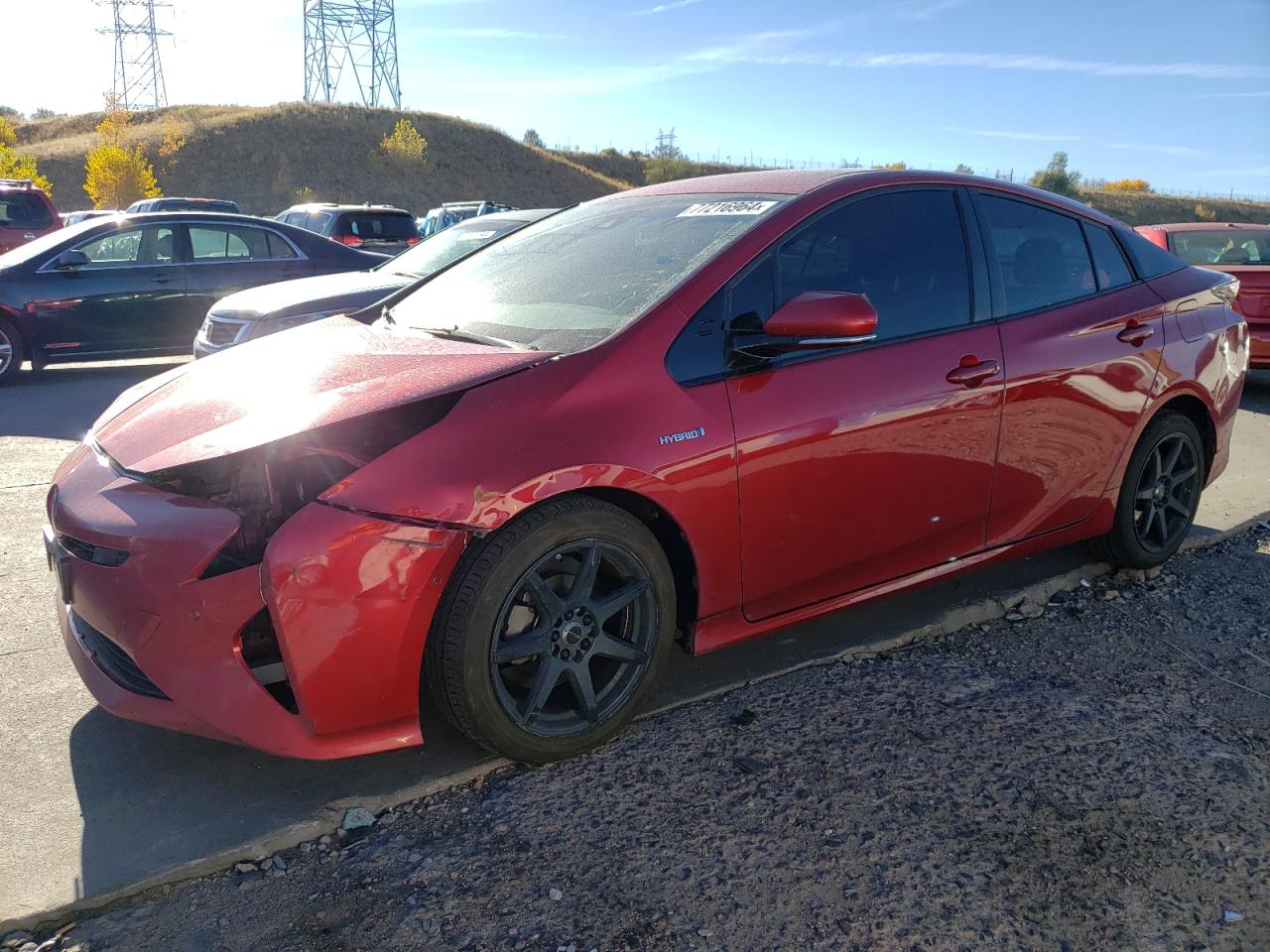 VIN JTDKARFU5J3551643 2018 TOYOTA PRIUS no.1