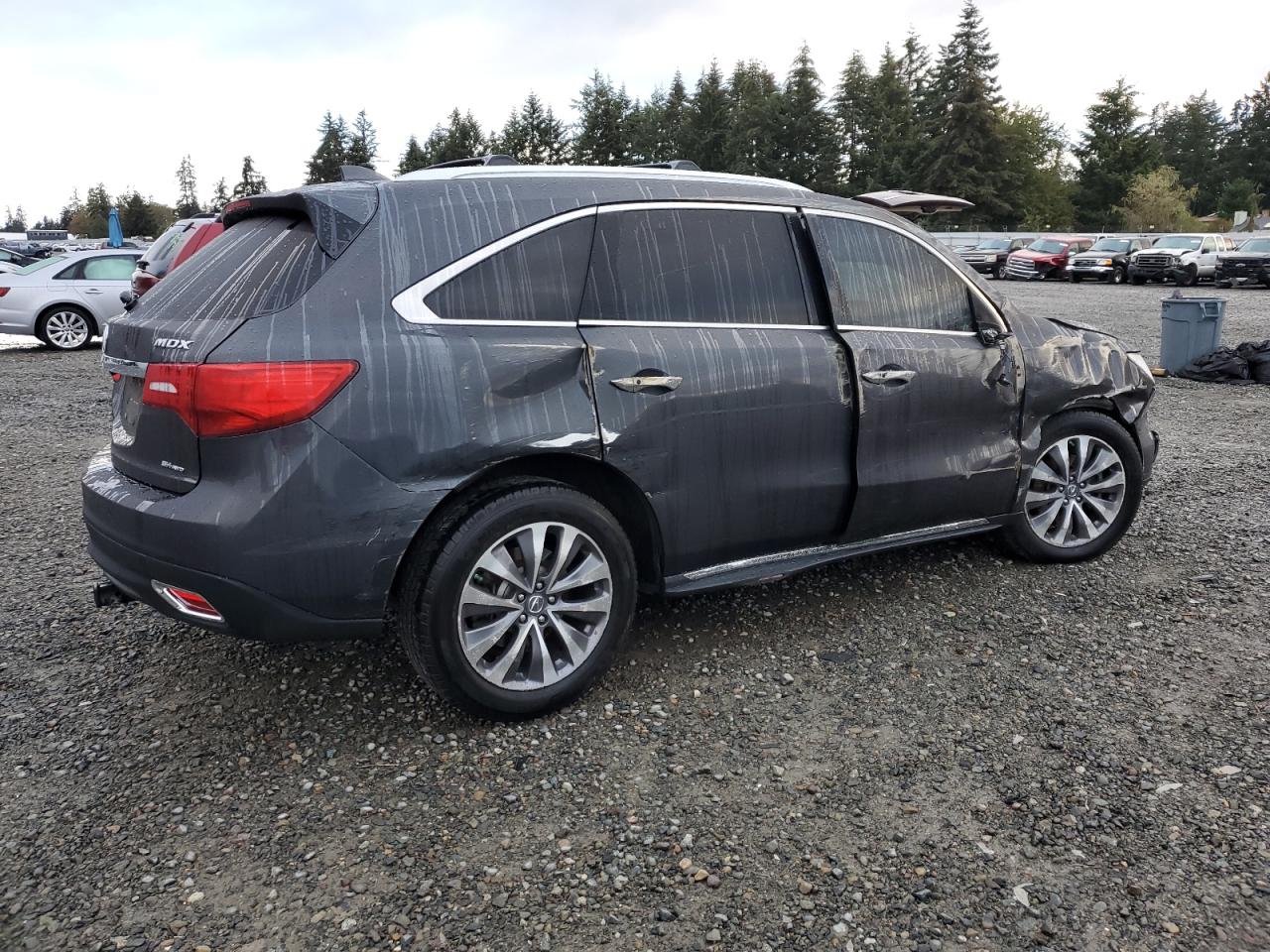 VIN 5FRYD4H6XEB030346 2014 ACURA MDX no.3