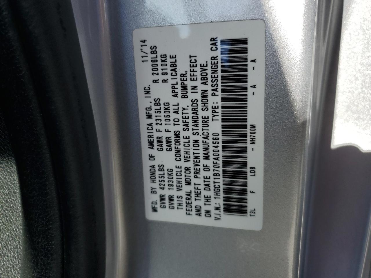 2015 Honda Accord - Image 12